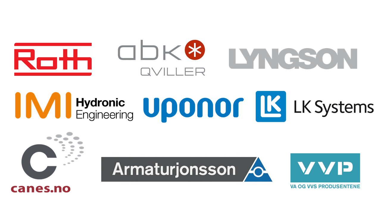 Samarbeidet består av følgende leverandører: Roth, Canes, IMI Hydronic, ABK Qviller, Armaturjonsson, Lyngson, Uponor, LK Systems og bransjeforeningen VVP.